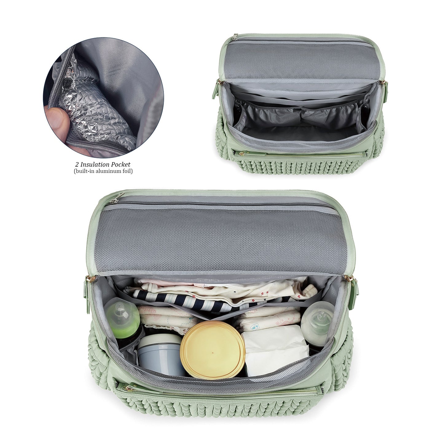 Ultimate Multi-Functional Waterproof Diaper Bag – Large Capacity, Insulated, and Anti-Theft Design for Travel & Outdoors