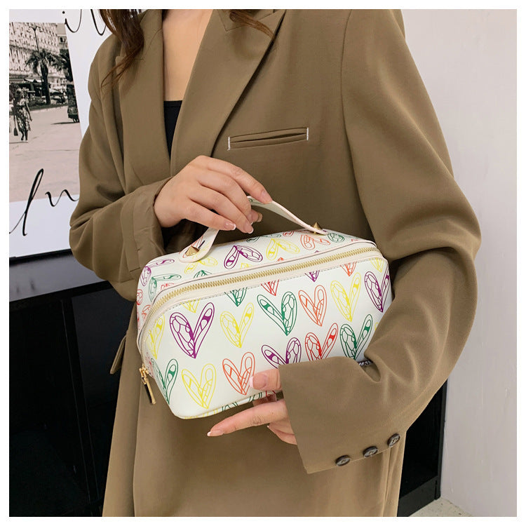 Printed Cosmetic Bag – Stylish & FunctionalCosmetic Bag, Makeup Organizer, Printed Makeup Bag, Large Cosmetic Case