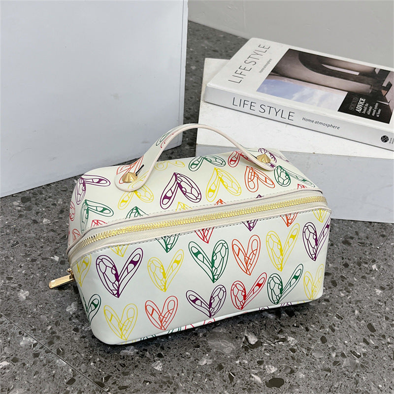 Printed Cosmetic Bag – Stylish & FunctionalCosmetic Bag, Makeup Organizer, Printed Makeup Bag, Large Cosmetic Case