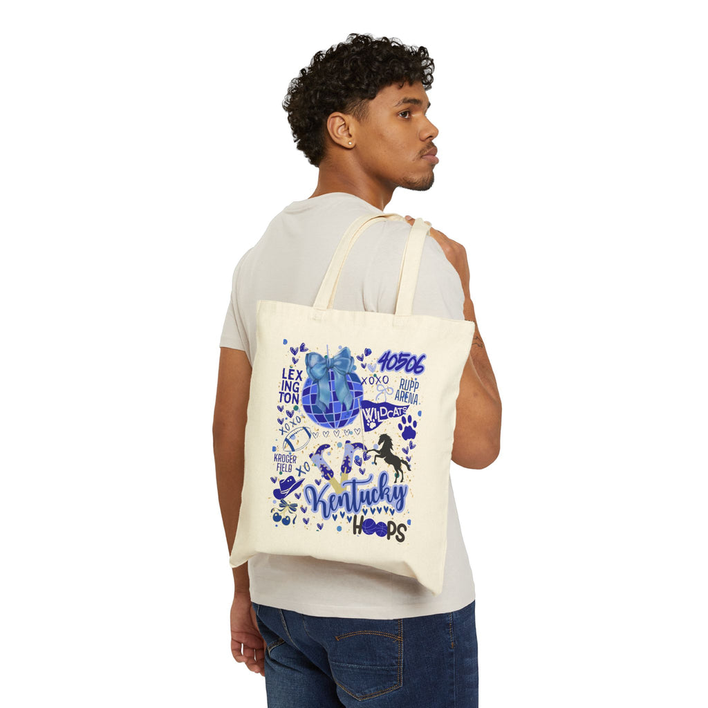 Kentucky College Pride Tote Bag, University Tote, Canvas Tote, School Spirit Gift, Reusable Grocery Bag, Kentucky Fan Merch
