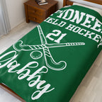 Field Hockey Team Gift, Personalized Sports Blanket, Youth Sports Team Gift, Senior Night Gift, Custom Name Velveteen Plush Blanket