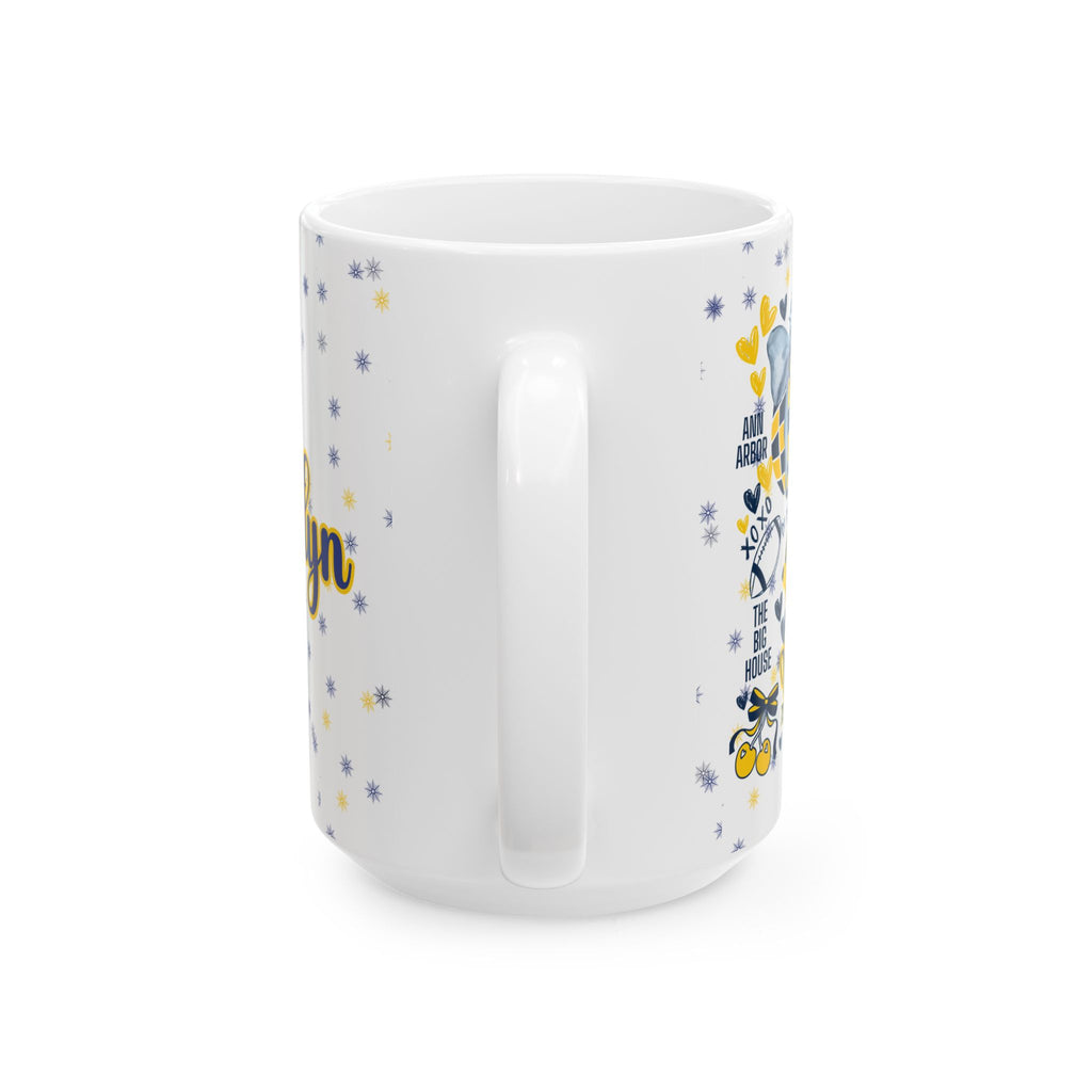 Ceramic Mug - College Spirit Personalized Gift for Students, Moms, Dads, and Grandparents