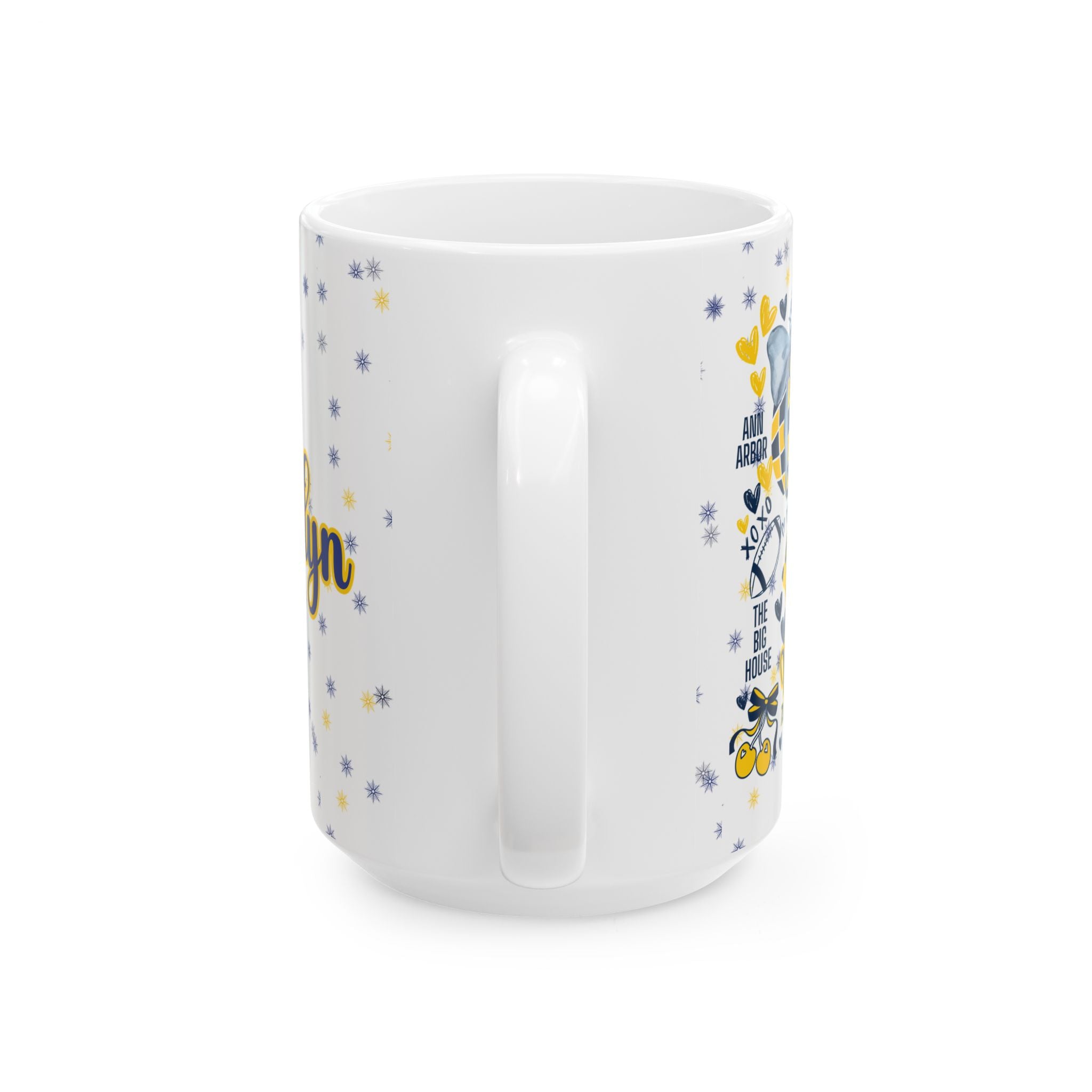 Ceramic Mug - College Spirit Personalized Gift for Students, Moms, Dads, and Grandparents