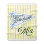 Custom Sorority Name Blanket, Personalized Bid Day Big Little Gift
