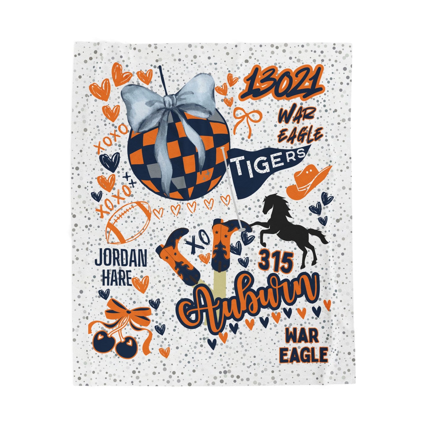 College Spirit Plush Blanket for Pride College Fans, Personalized Fleece Throw Gift, University Team Spirit Dorm Bedding, Home Decor,