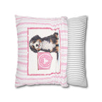 Custom College Dog Pillow Cover | Personalized School Mascot Pillow | Dorm Decor Gift | College Acceptance Gift | Dog Lover College Gift