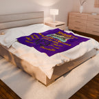 Picture included Senior Night Personalized Throw, School Colors, Mascot, Team Name - Soft Cozy Fleece, Custom Graduation Gift,