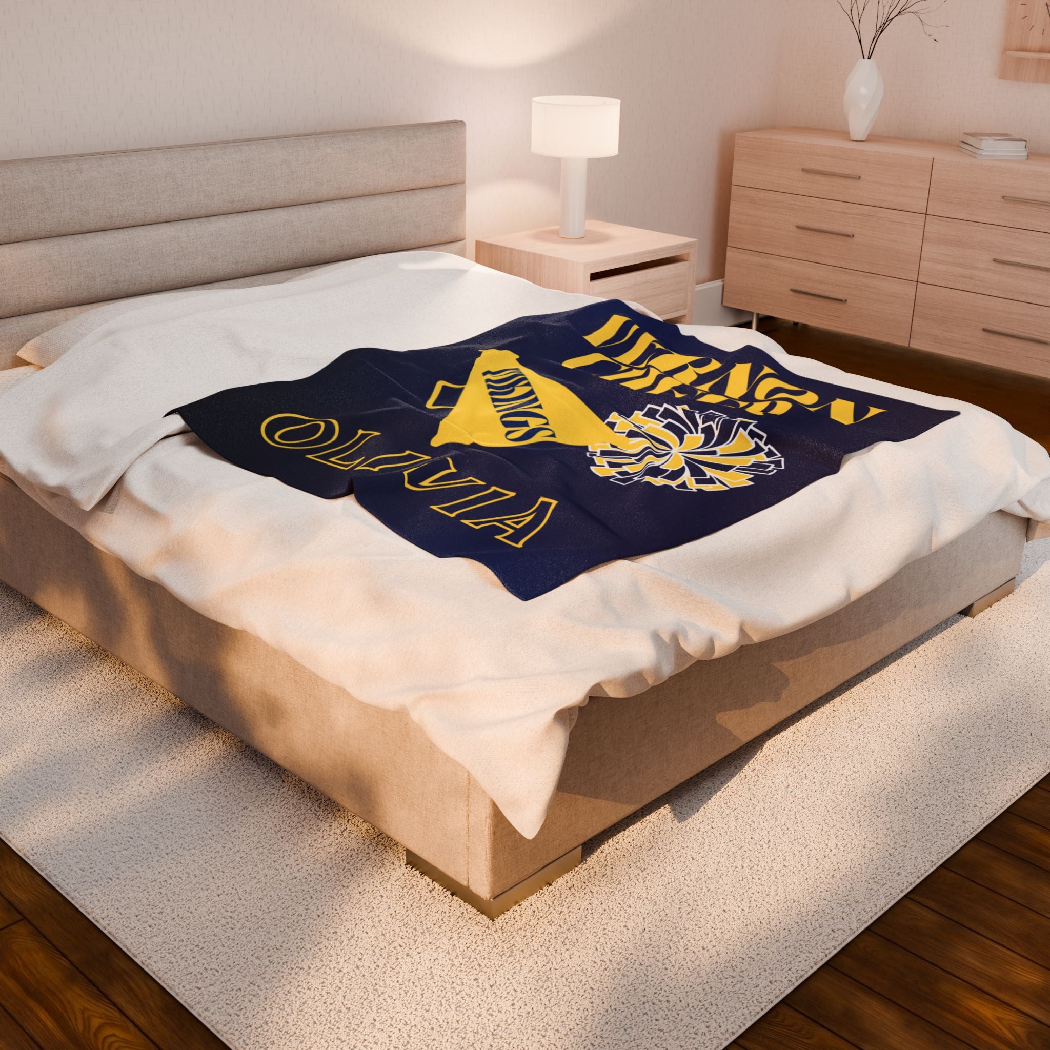 Personalized Cheer Blanket