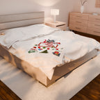 Movie Night Plush Blanket - Snuggle in Style - Holiday Movie Night Throw, Family Christmas Gift, Personalized Cozy Winter Decor, Christmas