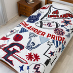 High School Football Team Spirit Blanket, Football Spirit Blanket, Game Day Blanket, Cozy Sports Blanket, Personalized Blanket