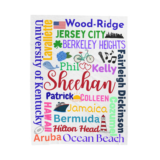 The Memory Lane Blanket  Personalized Family Travel Blanket  Custom Places We ve Been  Adventure Map Throw  Sentimental Family Gift