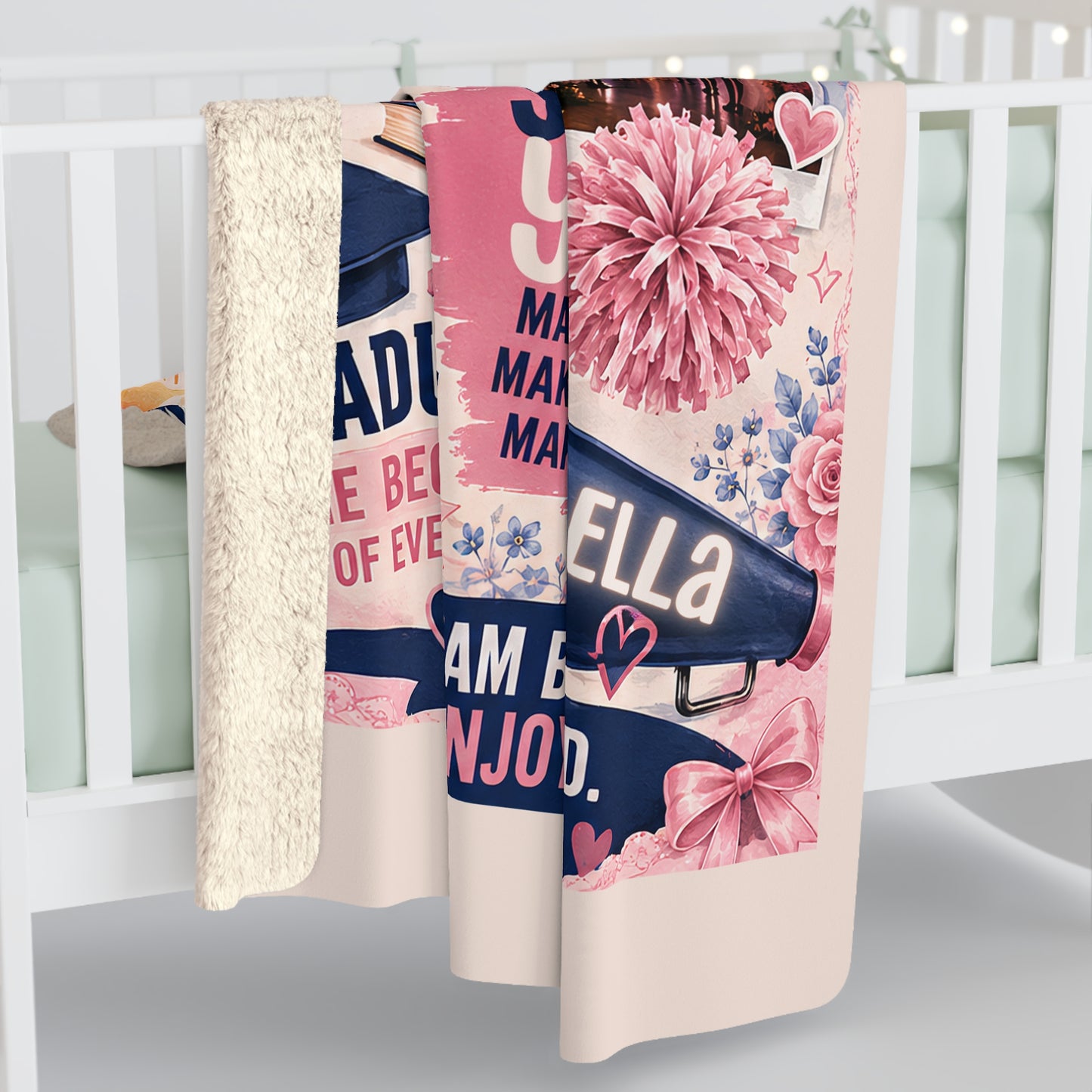 Class of 2027 Sherpa Fleece Blanket — Senior Year Celebration Throw