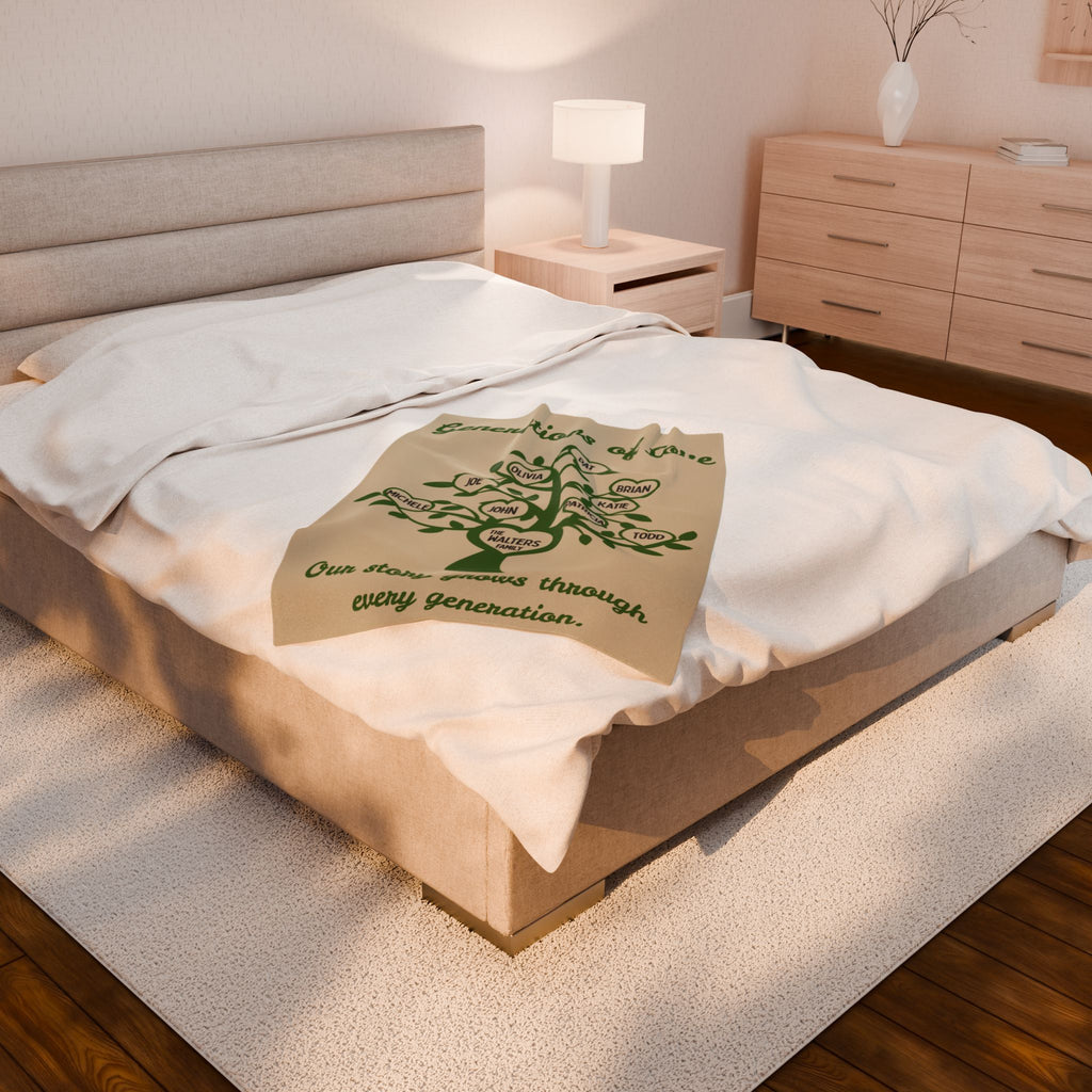 Family Tree Keepsake Personalized Blanket