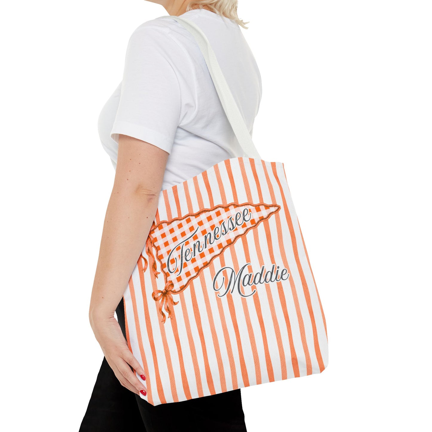 Tennessee College Pride Tote Bag Personalized School Colors | Custom Tote Graduation Commitment Gift