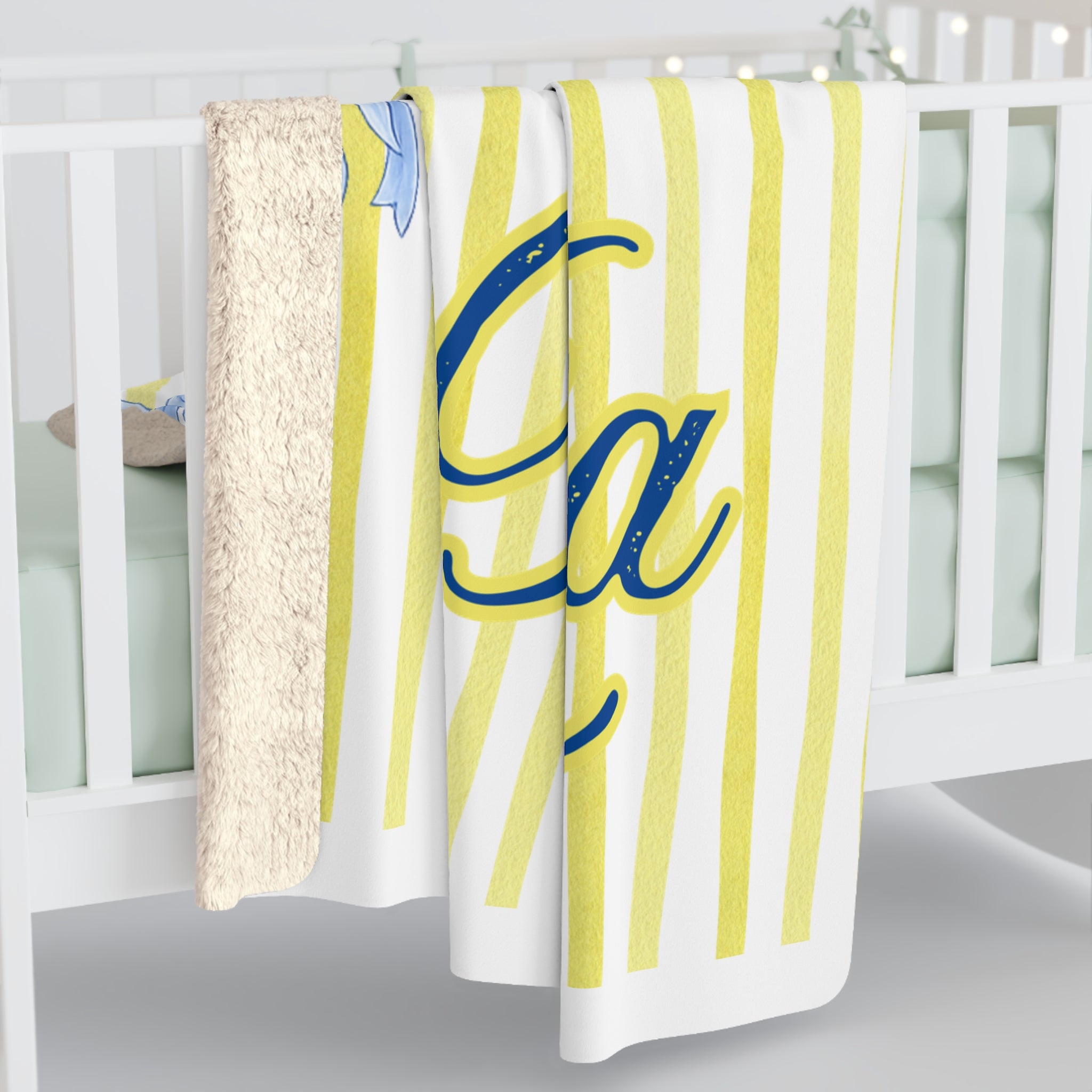 Custom Sorority Name Blanket, Personalized Bid Day Big Little Gift