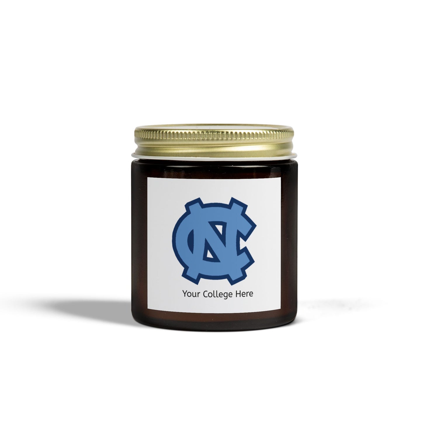 Scented Candle Personalized with College Name and Colors