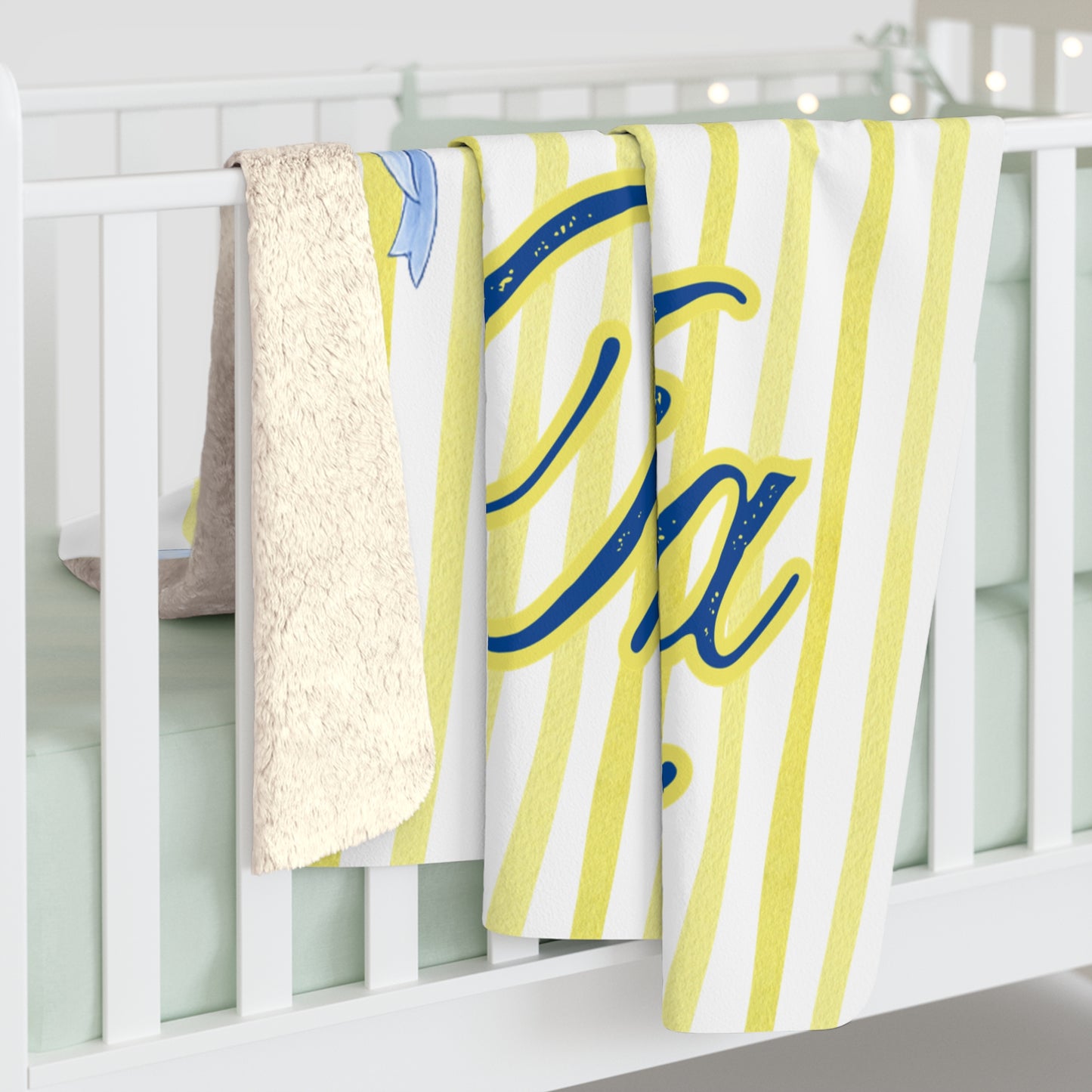 Custom Sorority Name Blanket, Personalized Bid Day Big Little Gift