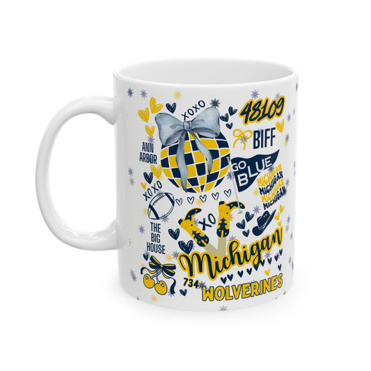 Ceramic Mug - College Spirit Personalized Gift for Students, Moms, Dads, and Grandparents