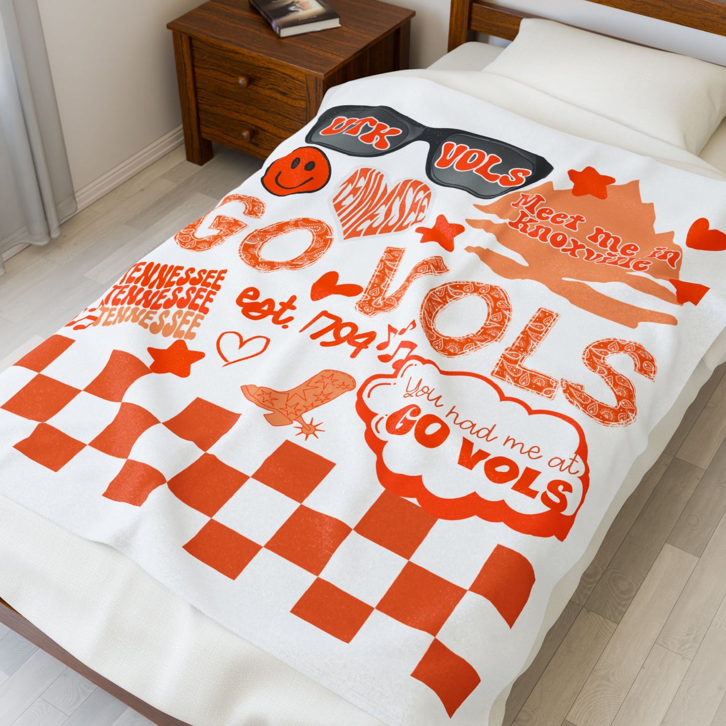 Custom College Stadium Graphic Blanket(Velveteen)