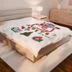 Movie Night Plush Blanket - Snuggle in Style - Holiday Movie Night Throw, Family Christmas Gift, Personalized Cozy Winter Decor, Christmas