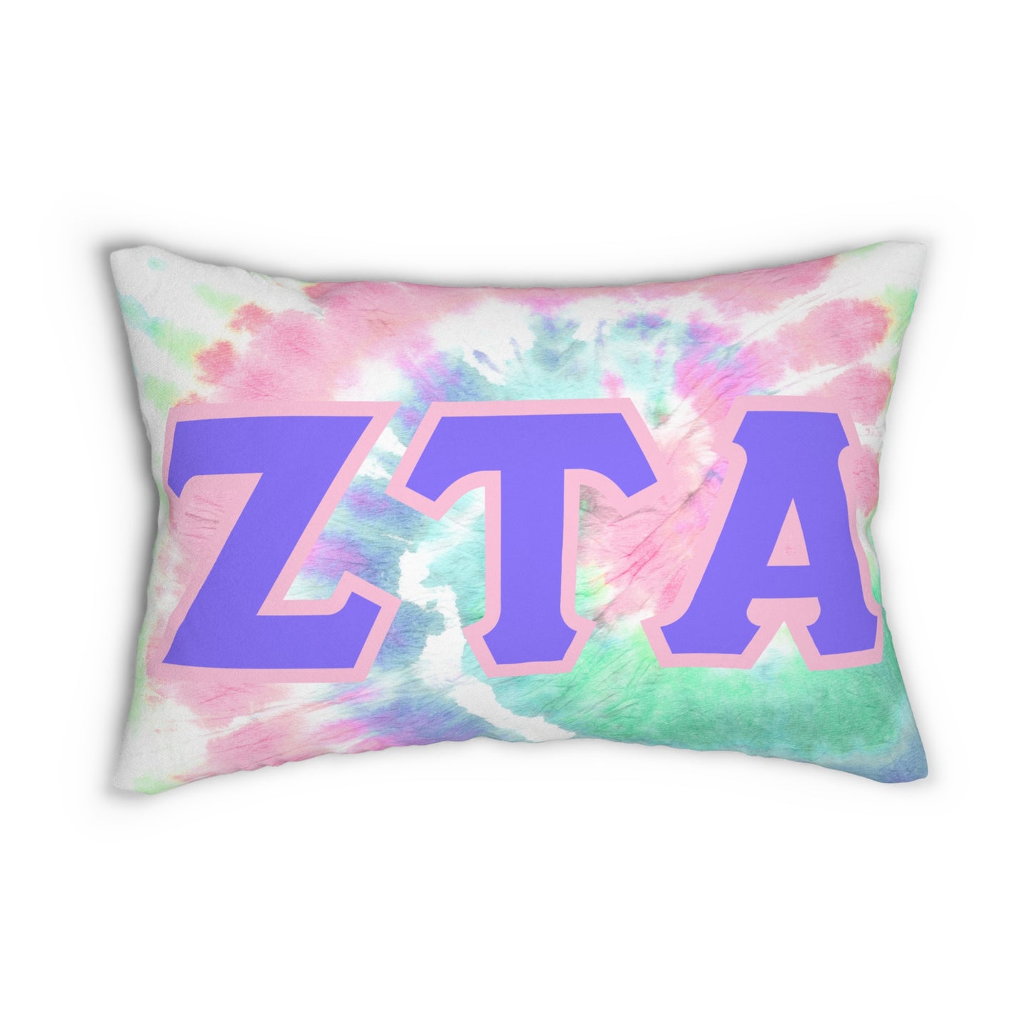 GREEK LIFE Pillow Zeta Tau Alpha Throw Pillow for College Life Decor