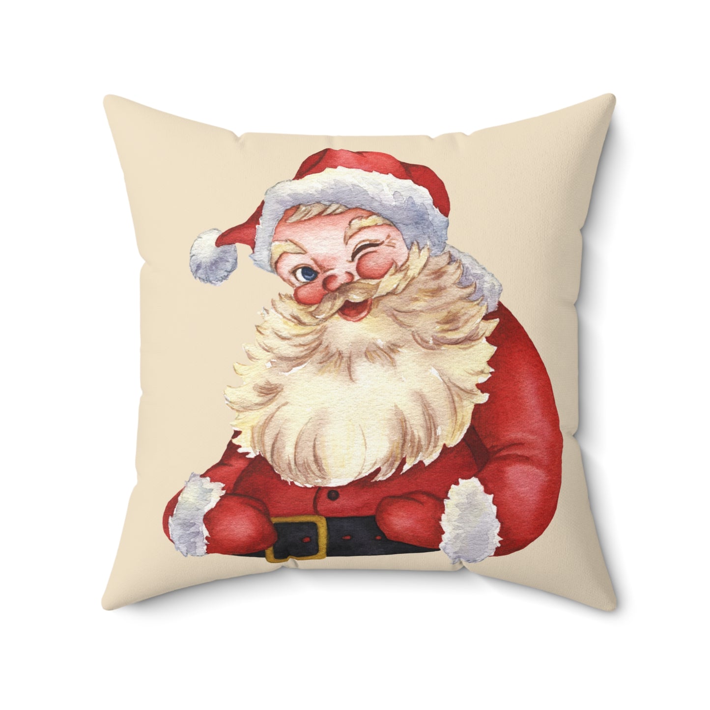 Jolly Santa Square Pillow