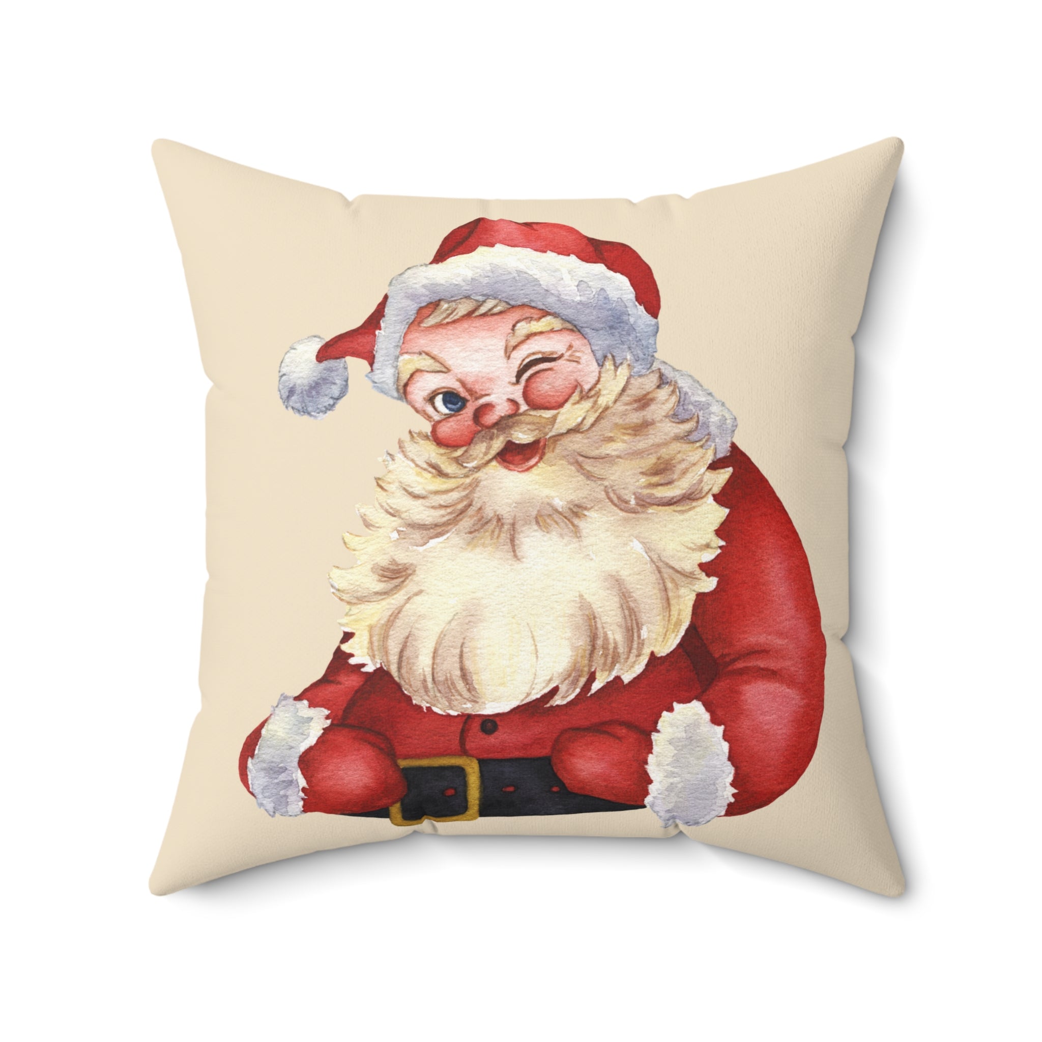 Jolly Santa Square Pillow