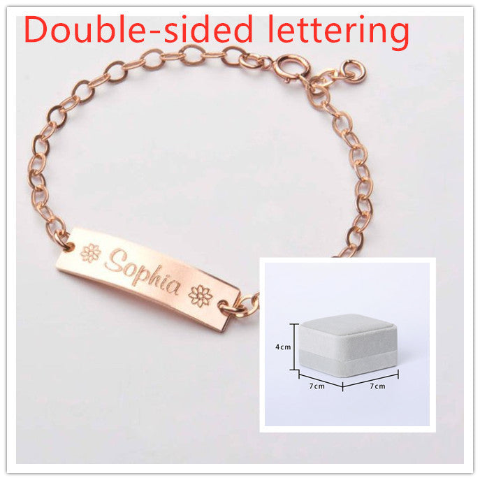 Personalized Child's bracelet - Christening New Baby First Birthday