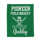 Field Hockey Team Gift, Personalized Sports Blanket, Youth Sports Team Gift, Senior Night Gift, Custom Name Velveteen Plush Blanket