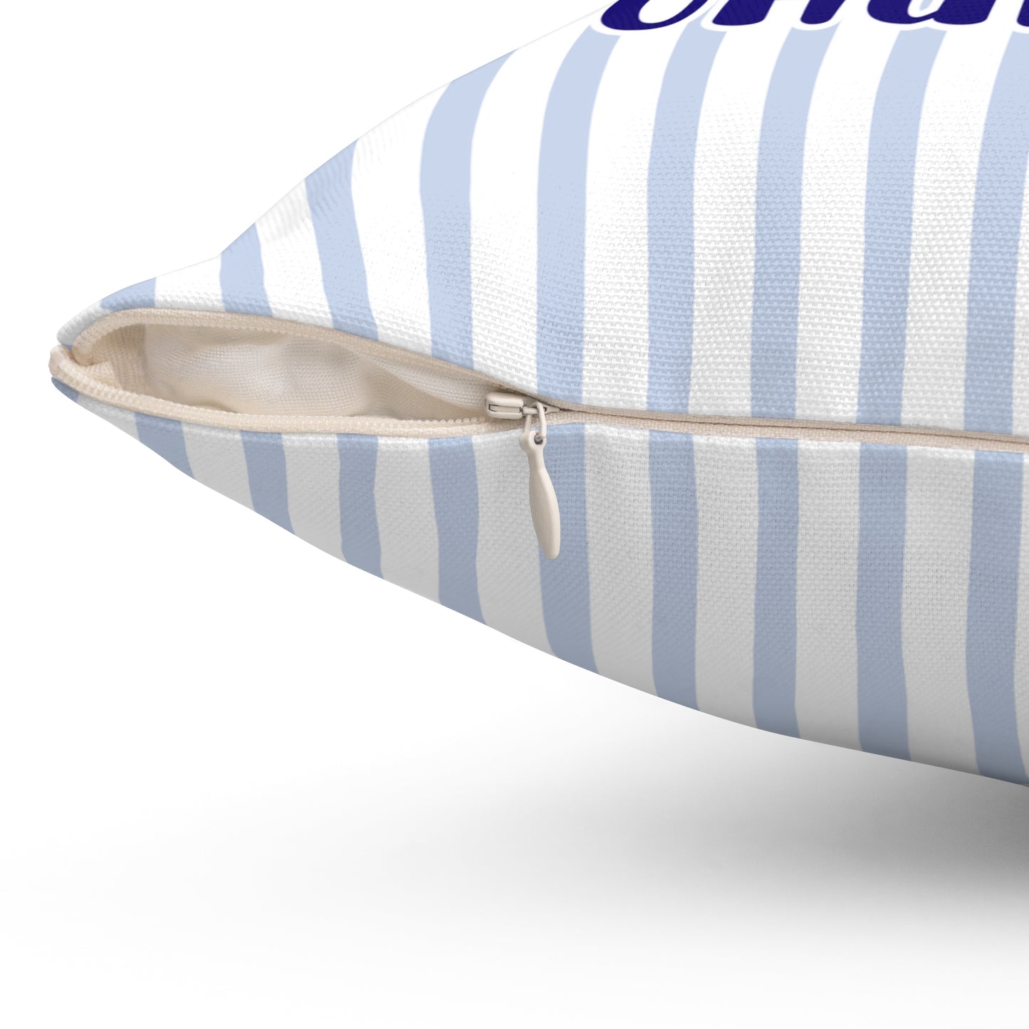 Personalized College Fan Square Pillow