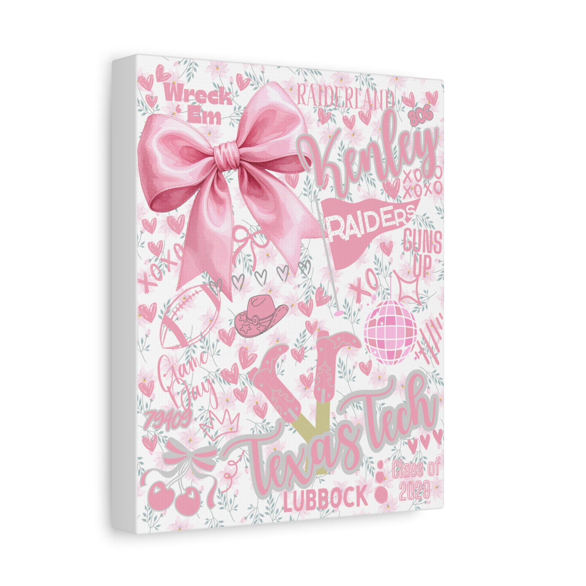 Canvas Print Personalized School Spirit