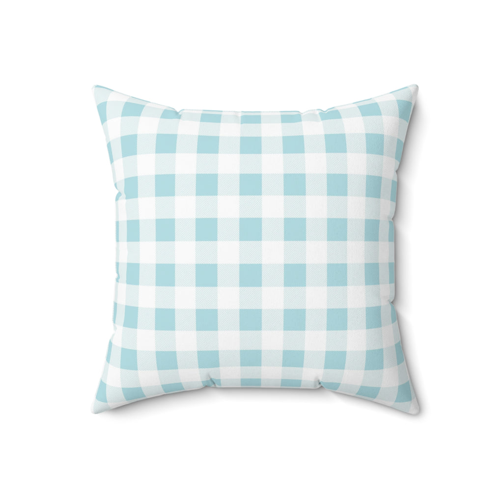 Sorority Gingham Personalized Pillow, Greek Life Gift, Pink Bow Decorative,  Monogrammed Cozy Throw Pillow