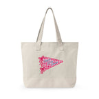 Personalized Sorority Tote Bag |, Custom Name Canvas Zipper Tote