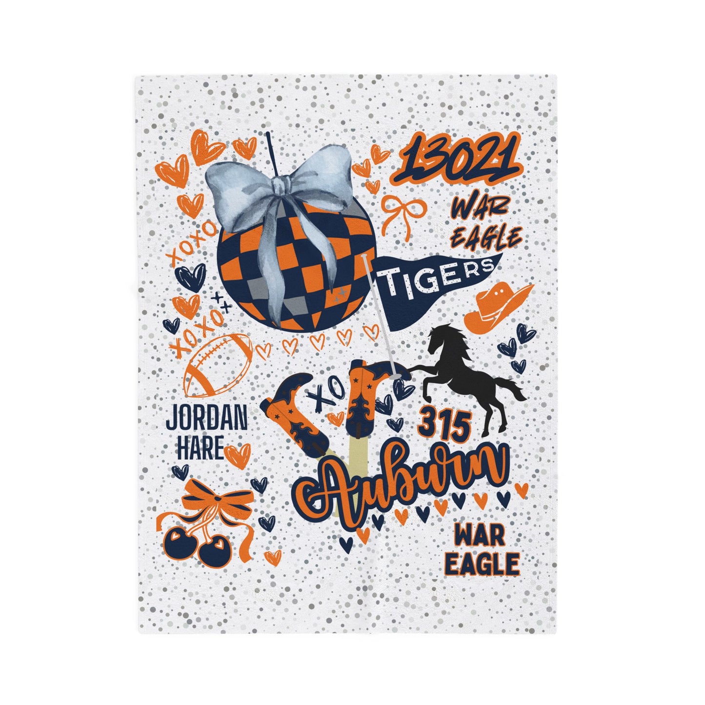 College Spirit Plush Blanket for Pride College Fans, Personalized Fleece Throw Gift, University Team Spirit Dorm Bedding, Home Decor,