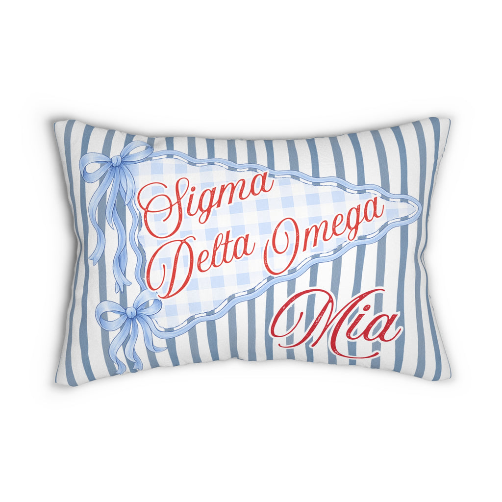 Custom Sorority Name Pillow, Personalized Bid Day Big Little Gift