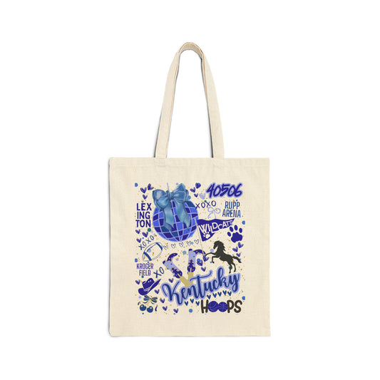 Kentucky College Pride Tote Bag, University Tote, Canvas Tote, School Spirit Gift, Reusable Grocery Bag, Kentucky Fan Merch
