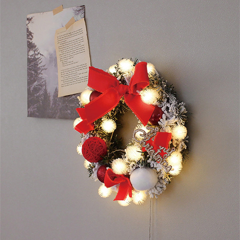 Festive Christmas Garland with Lights