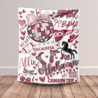 Disco Edition - Custom College Commitment Blanket – Sherpa & Velveteen