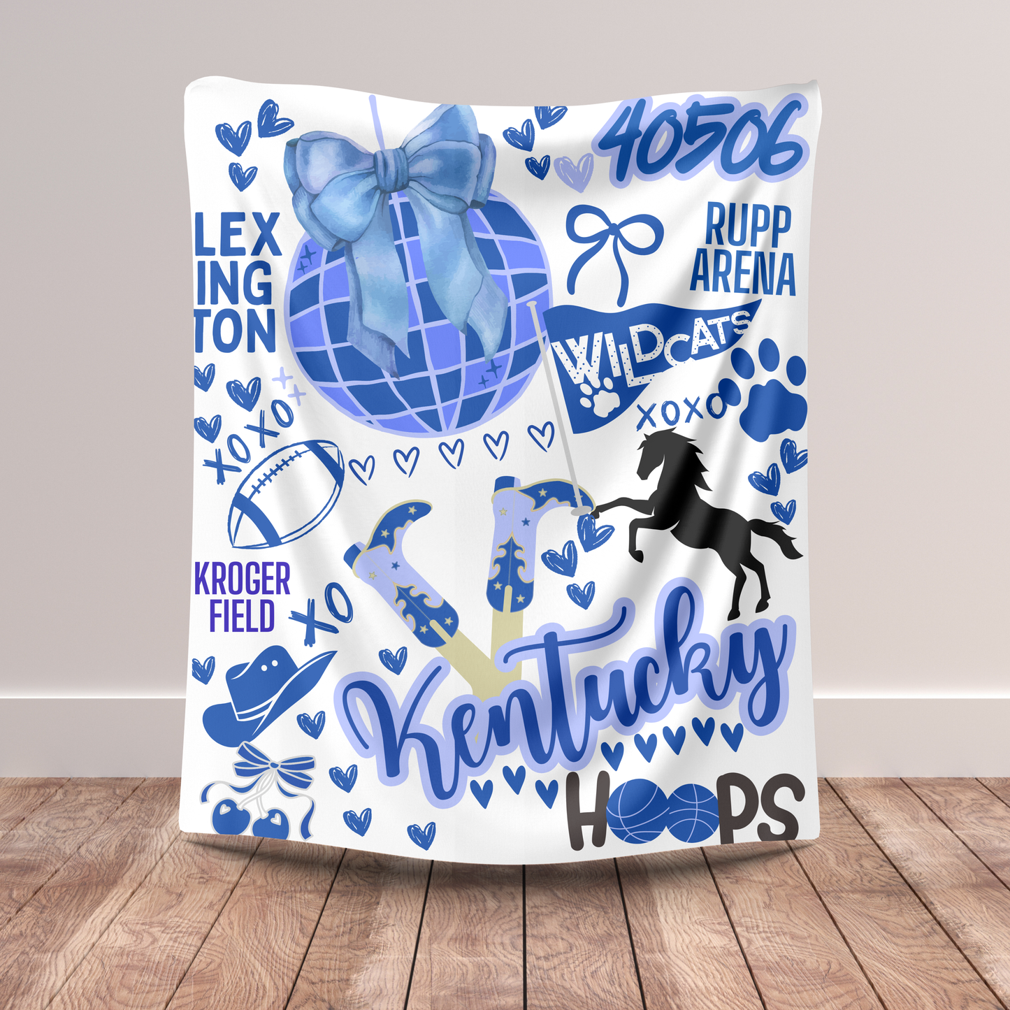 Custom College Commitment Blanket – Disco Edition (Velveteen)