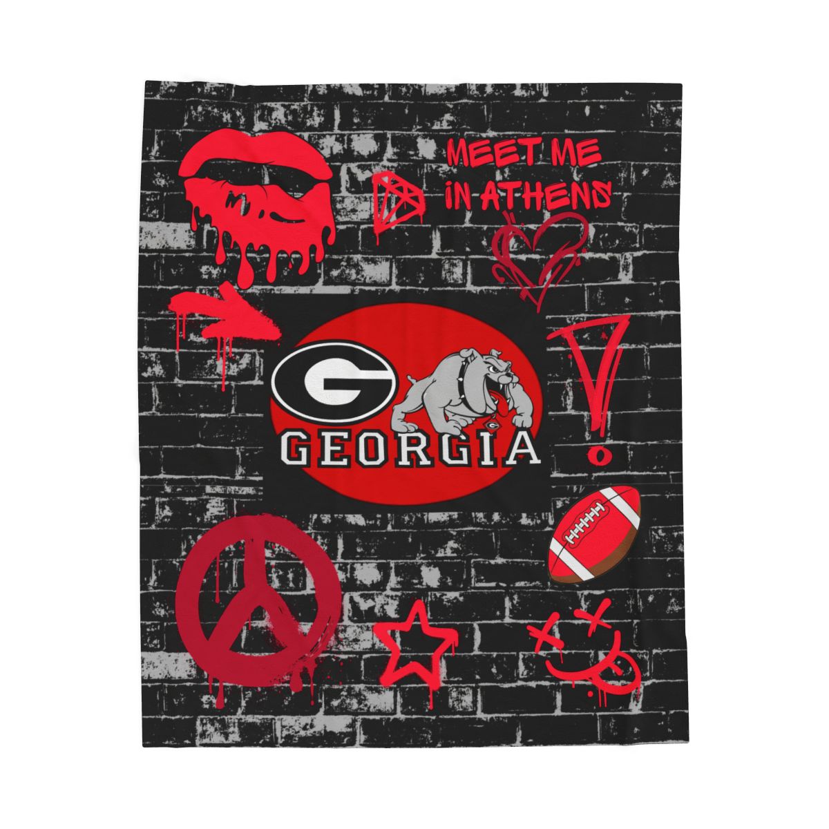 Custom College Stadium Graphic Blanket (Sherpa)