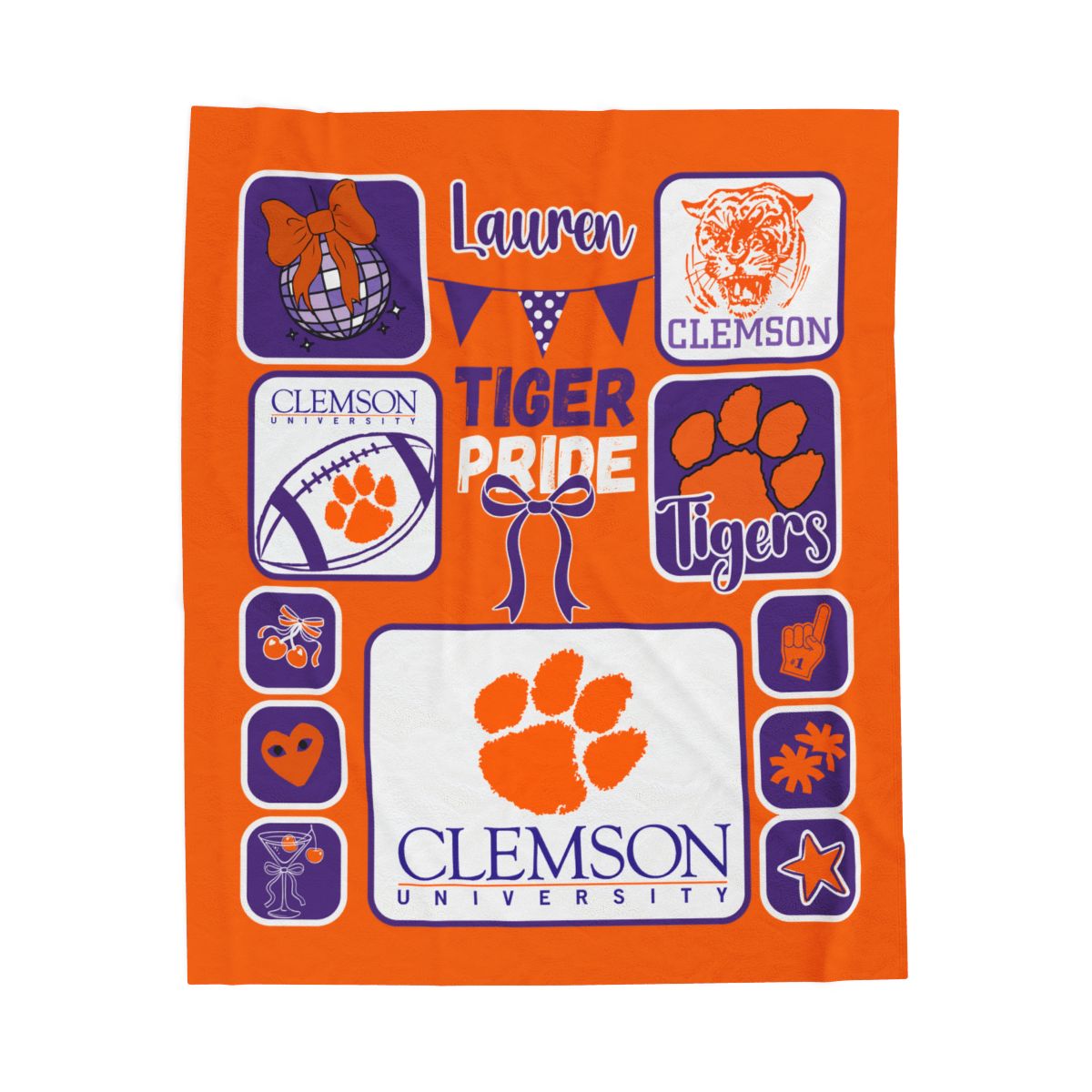 Custom College Stadium Graphic Blanket (Sherpa)