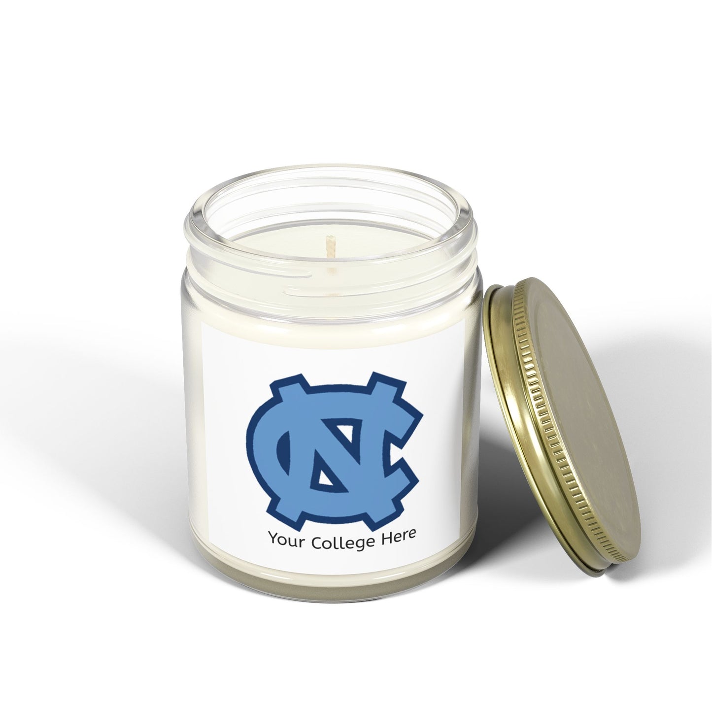 Scented Candle Personalized with College Name and Colors