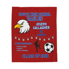 Personalized Senior Night Blanket - Football Basketball Soccer Baseball Softball, Class of 2026, Custom Gift for High School Senior,