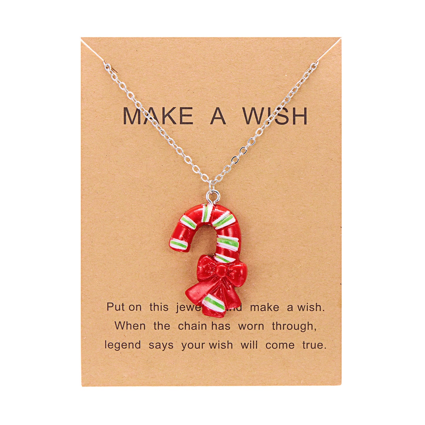 Cute Cartoon Resin Necklace – Snowman &amp; Santa Claus Pendant with O-Shaped Chain for Women