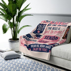 Class of 2027 Sherpa Fleece Blanket — Senior Year Celebration Throw