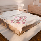Personalized Pink Christmas Blanket