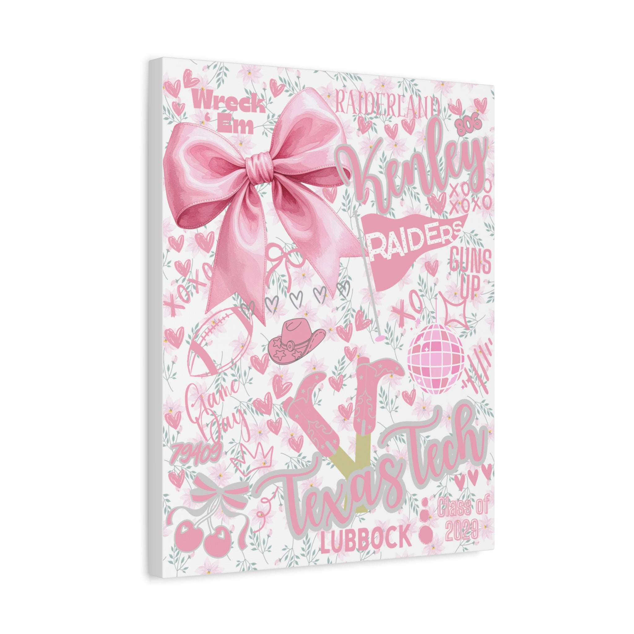 Canvas Print Personalized School Spirit
