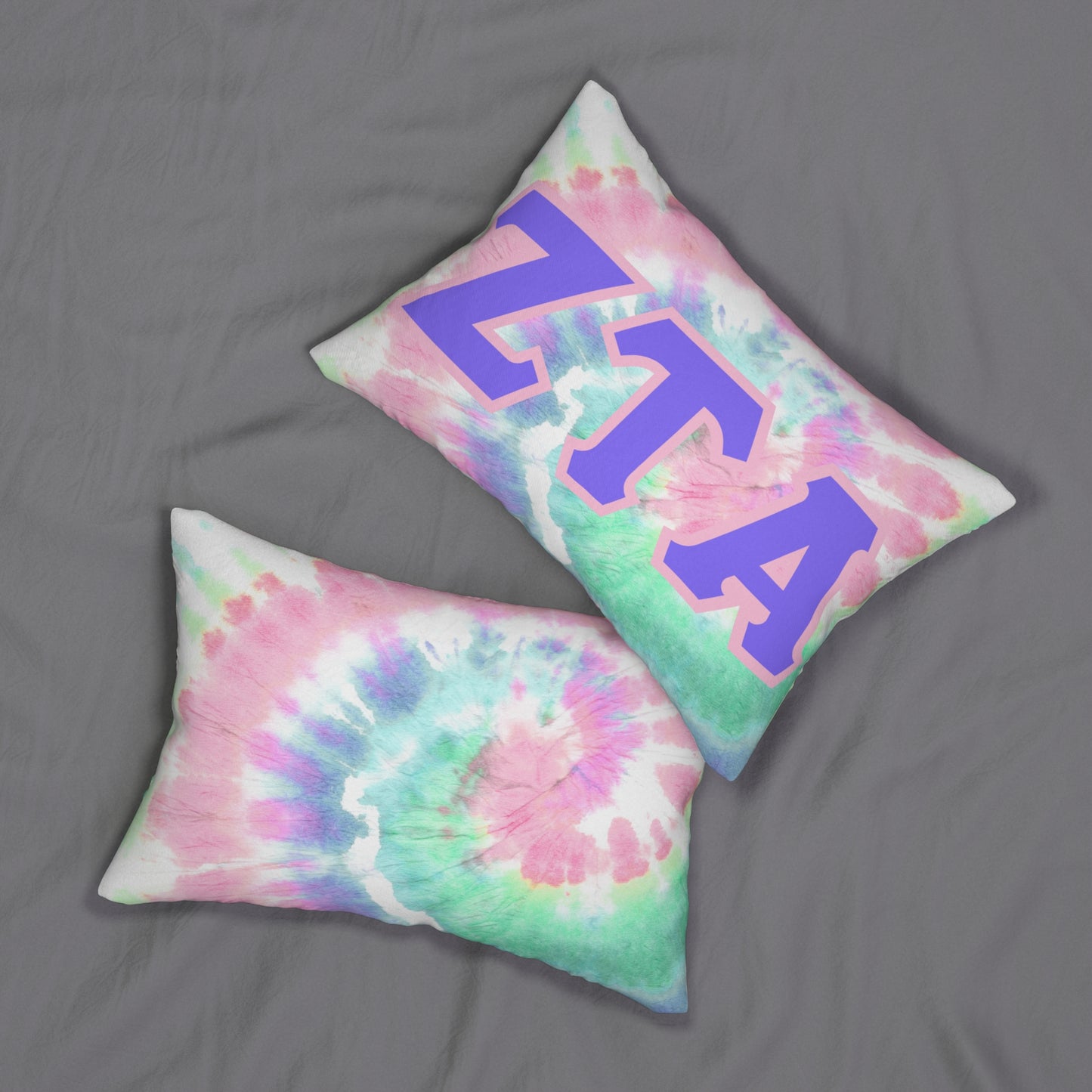 GREEK LIFE Pillow Zeta Tau Alpha Throw Pillow for College Life Decor