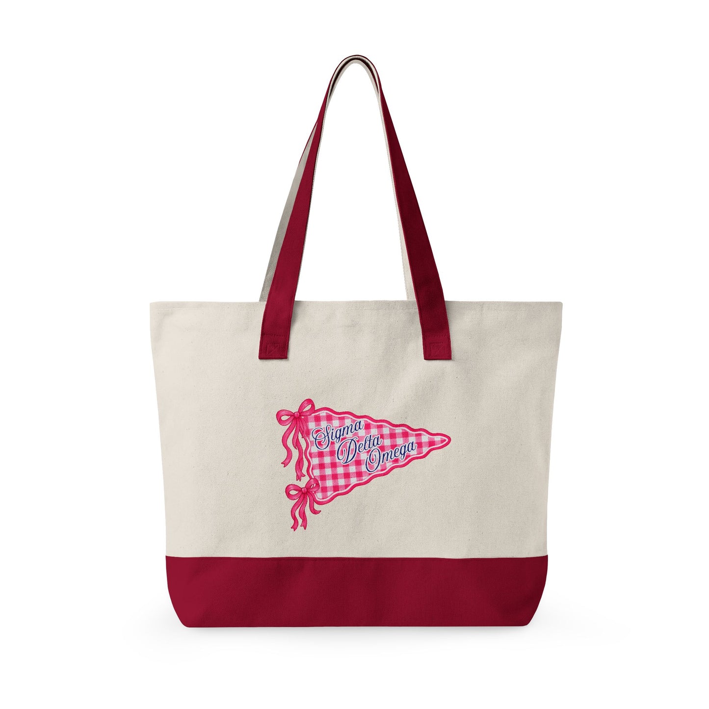 Personalized Sorority Tote Bag |, Custom Name Canvas Zipper Tote