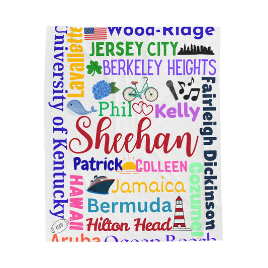 The Memory Lane Blanket  Personalized Family Travel Blanket  Custom Places We ve Been  Adventure Map Throw  Sentimental Family Gift